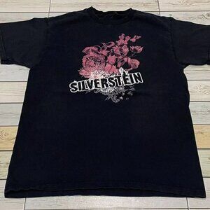 Silverstein Emo Band Tour Graphic T-Shirt Vintage Rock Concert Tee 99